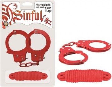 Sinful Metal Cuffs With Keys & – Love Rope
