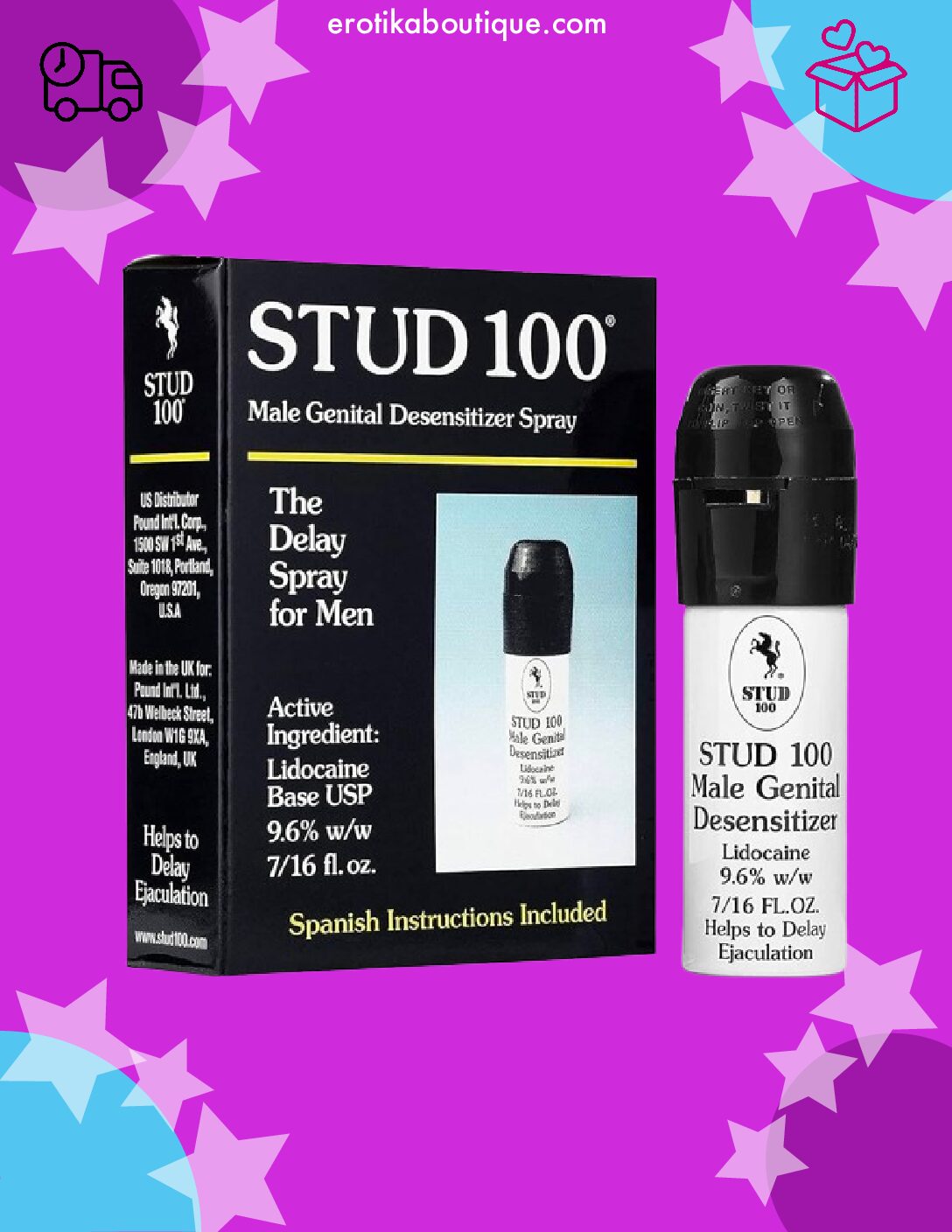 Stud 100 Spray desensibilizador genital masculino